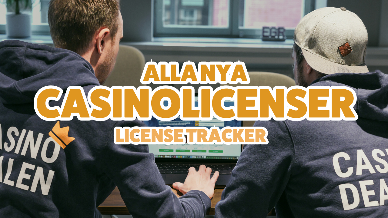 Alla nya casinolicenser license tracker