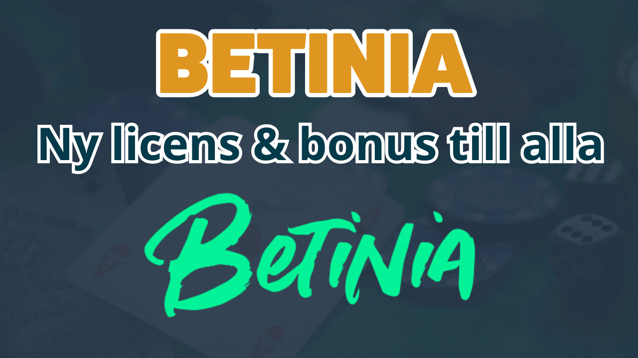 Betinia ny licens 00 18 30