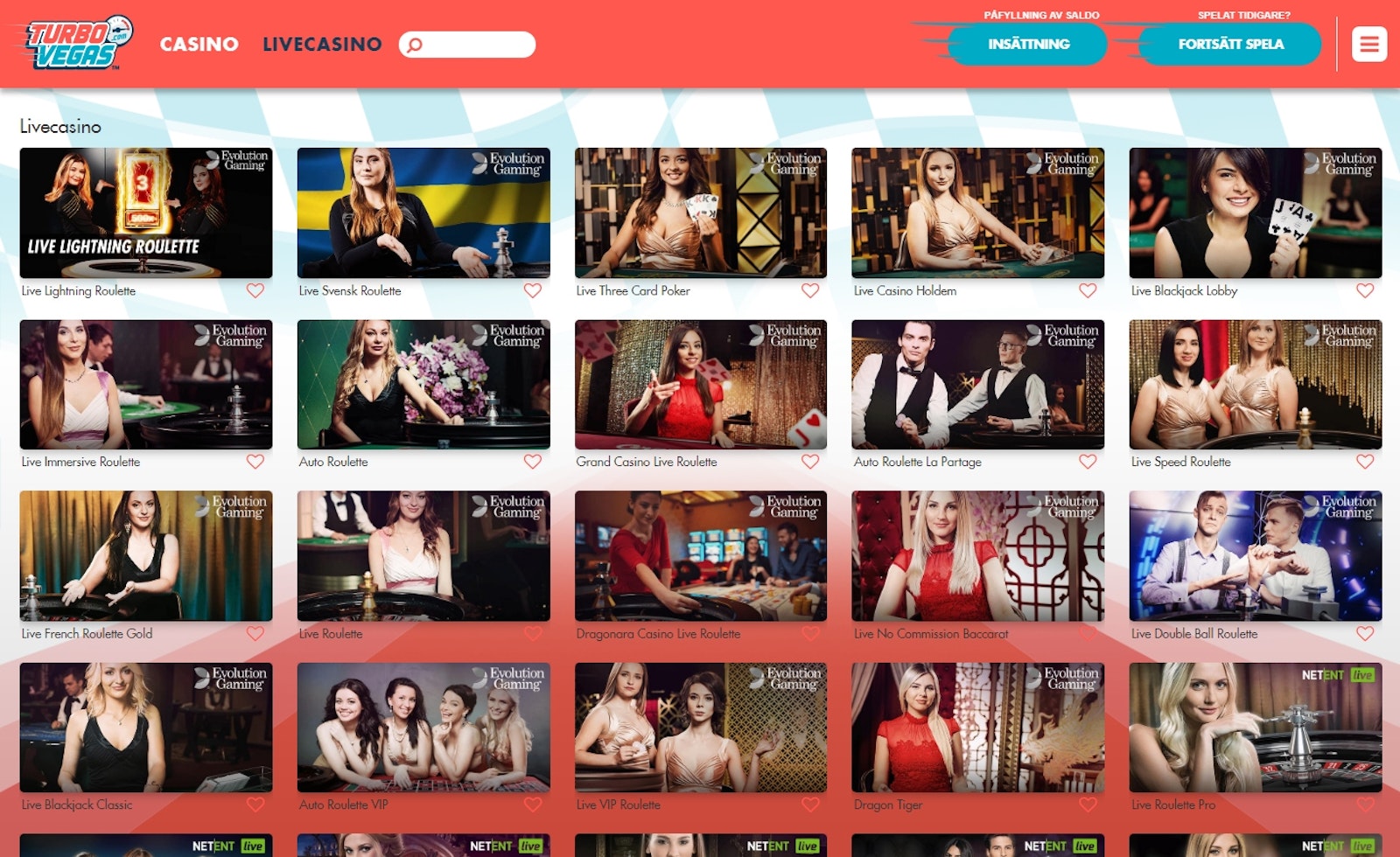 Turbovegas Livecasino