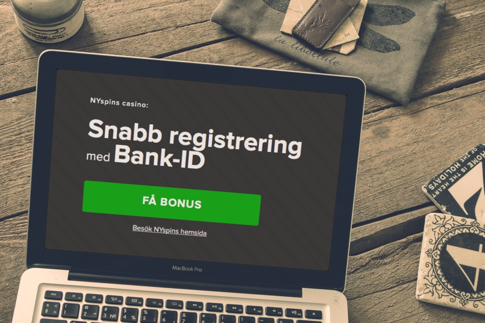 Gå till NYspins via knappen "Få bonus"