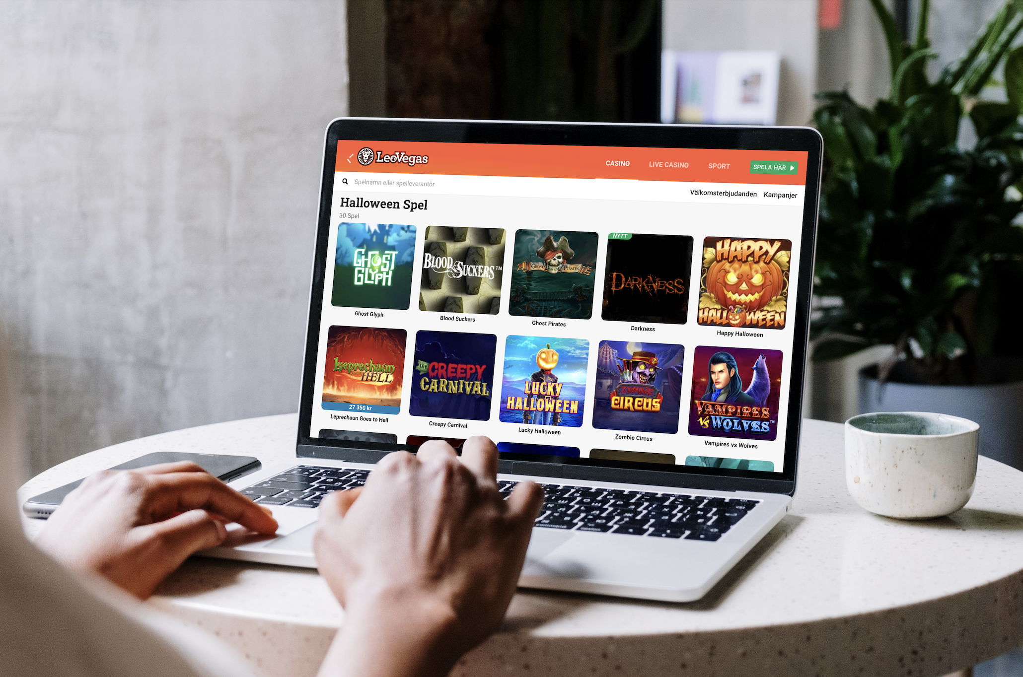 Halloween slots hos Leovegas