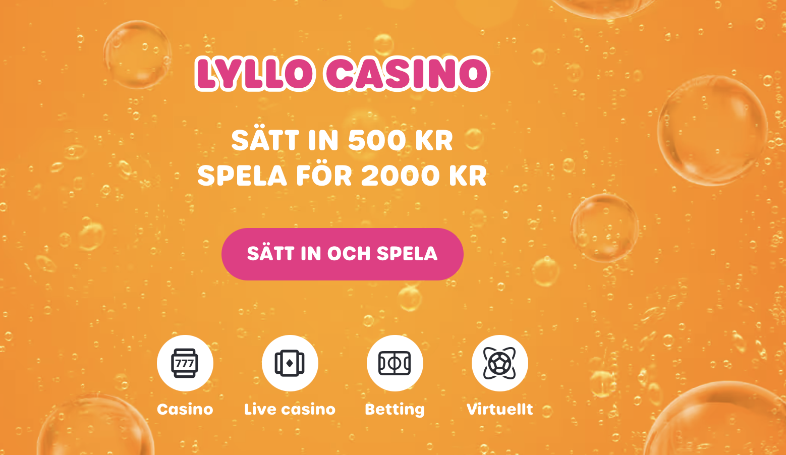 Insättning direkt hos Lyllo