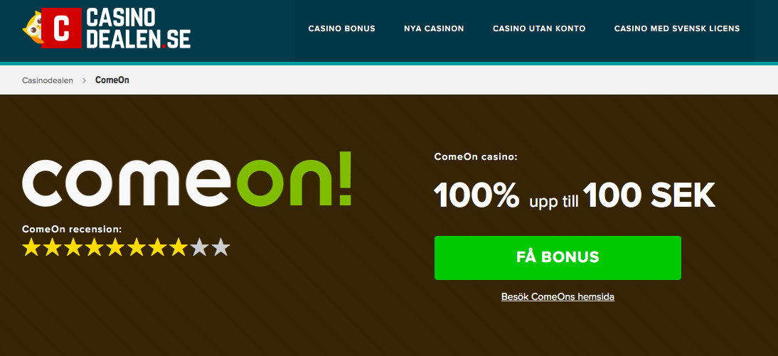 Klick på gröna bonusknappen