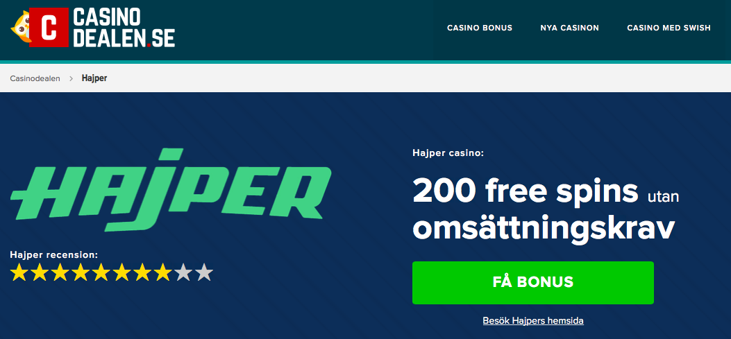 Klicka på gröna bonusknappen