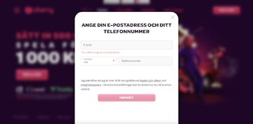 Lamna din E post och ditt telefonnummer