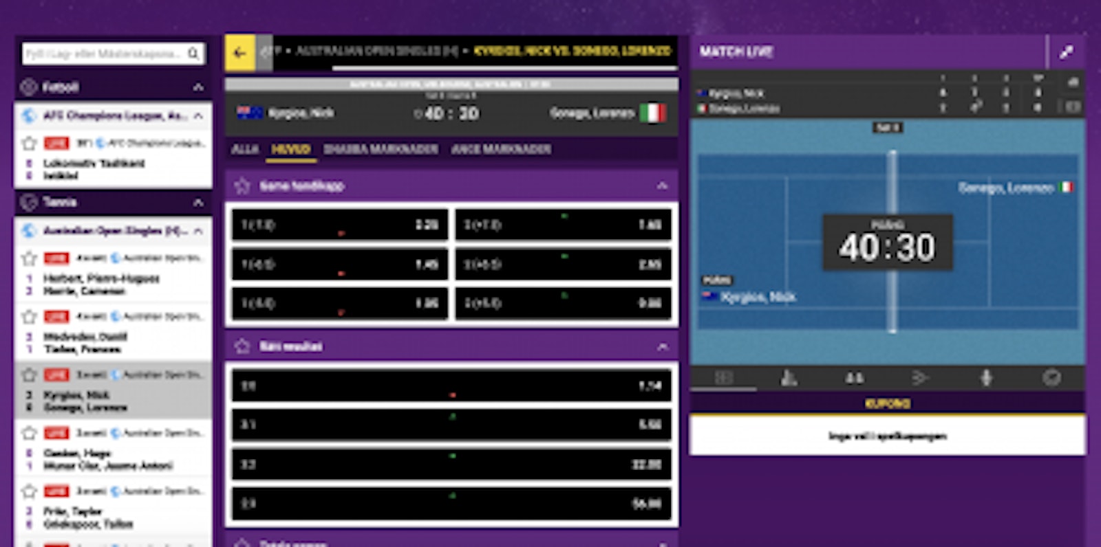 Lucky Sports livebetting