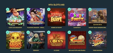 Nya slots hos No Account Casino