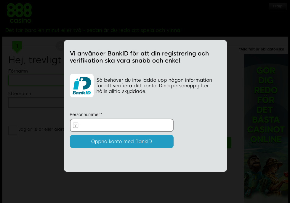 Öppna konto med Bank ID