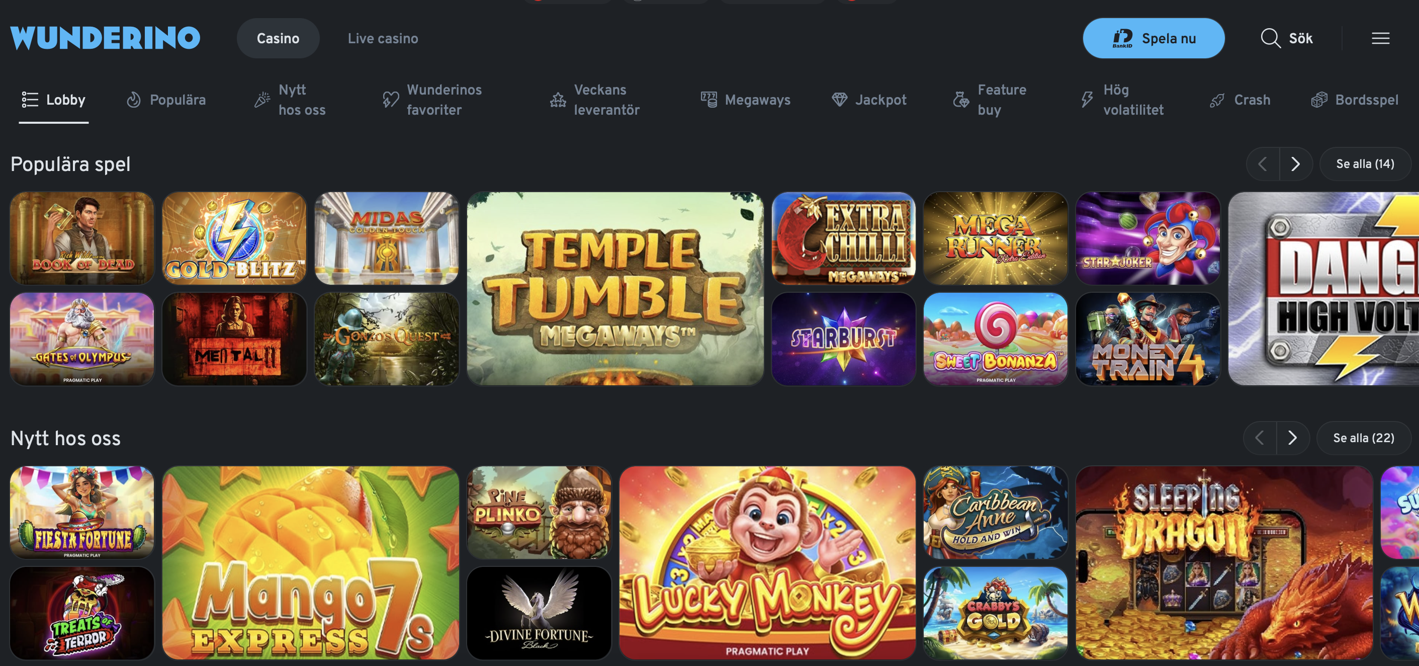 Överblick på casinot