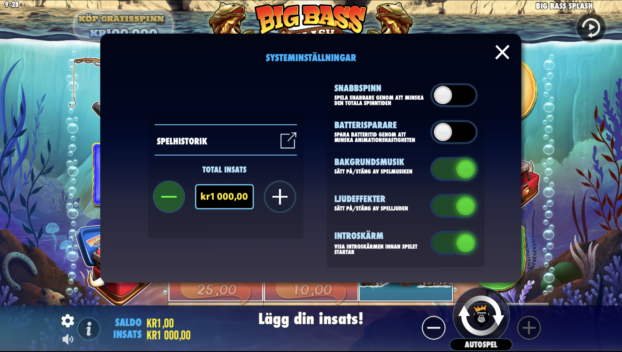 Satsa upp till 1000 kr