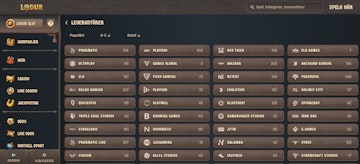 Speltillverkare hos Lodur Casino