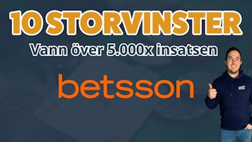 Storvinster hos Betsson casino
