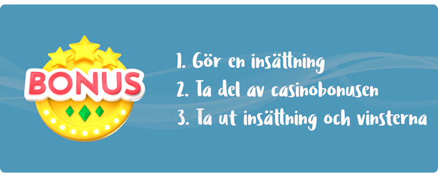 Ta del av tre enkla steg casinobonus utan insattning