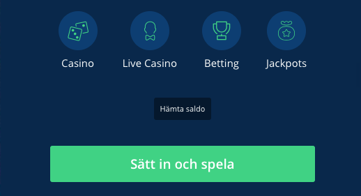 Välj sätt in pengar