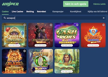 Wowpot hos Hajper casino