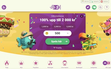 Yo Yo casino visar sin nya bonus pa startsidan