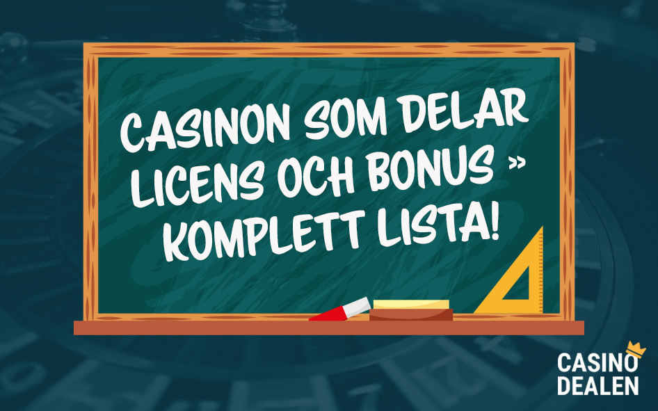 Casinon som delar licens artikel ny