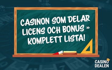 Casinon som delar licens artikel ny