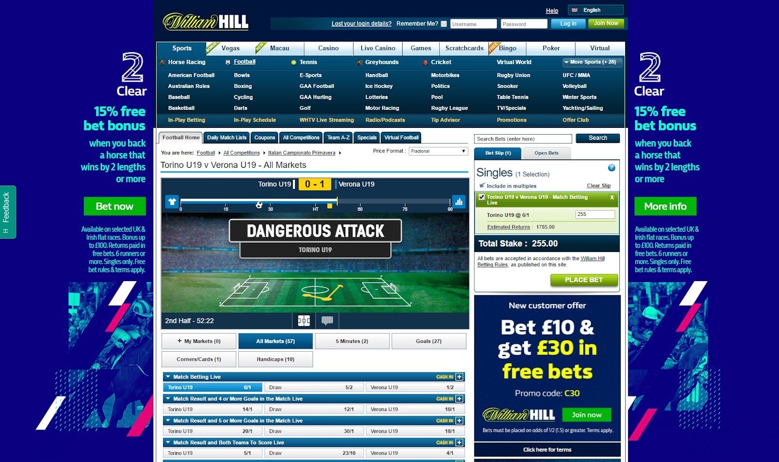 Williamhill inplay